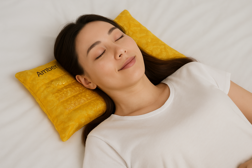 công dụng gối hổ phách